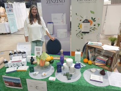 Tanja Voigt an ihrem Stand.